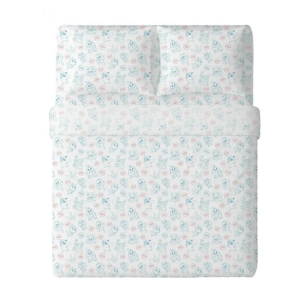 Pokemon Pikachu 4-Piece FULL‎ Size Microfiber Sheet Set (Ages 3+) NWT